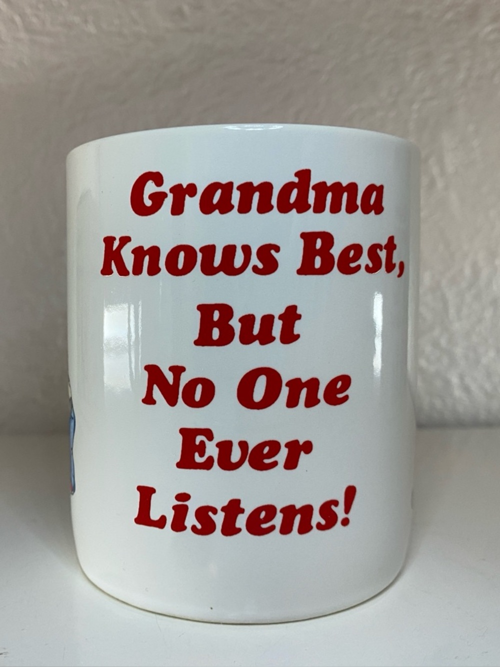 VTG Grandma & Grandpa Knows Best, But No One Ever Listens! Mug 2 With Box